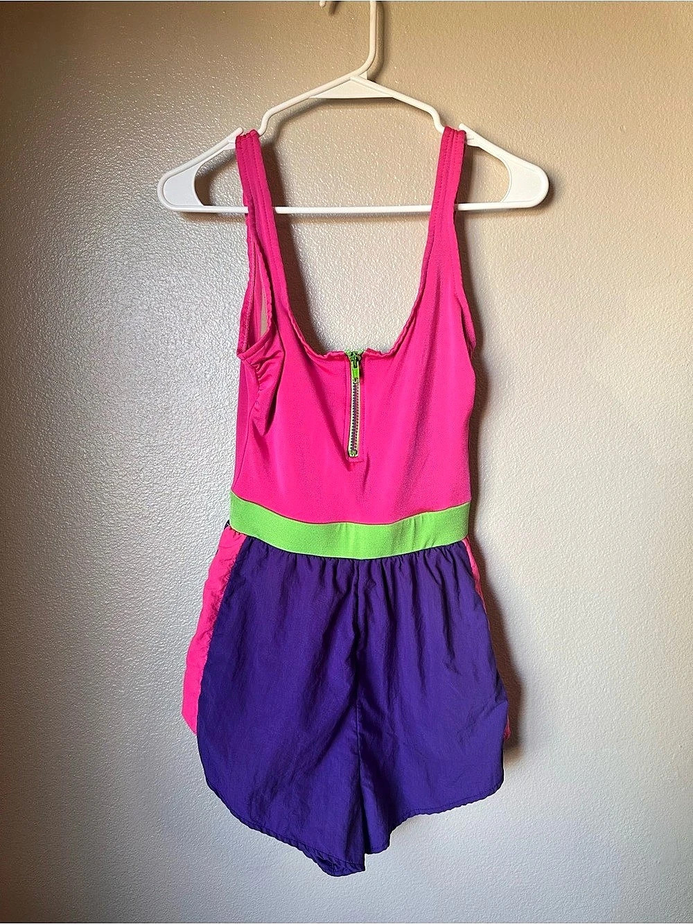 Catalina Color Block One-Piece Romper Pink & Purple Size 8